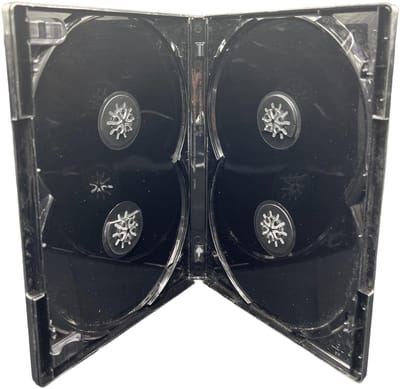 Dailygoody - Dvd Case - Multi 4 - Zwart - 4-Way Multibox - Voor 4