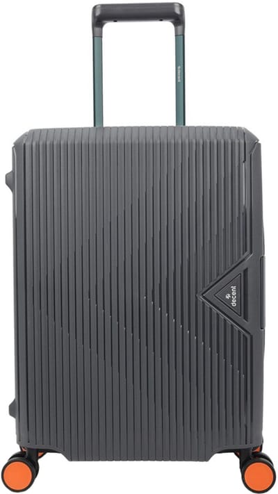 Decent SMART Spinner TSA Reiskoffer vaste sluiting 40 liter - Handbagage koffer 55cm met kliksloten - Lichtgewicht koffer - Reiskoffer - Veilig TSA Cijferslot – Grijs