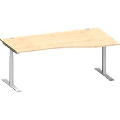 Schäfer Shop Genius bureau MODENA FLEX, aanbouw rechts, breedte 1800 mm, esdoorn
