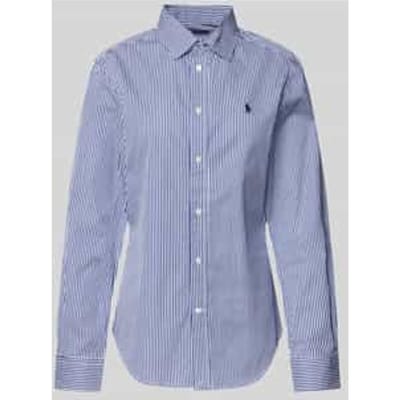 Regular fit overhemdblouse met logostitching