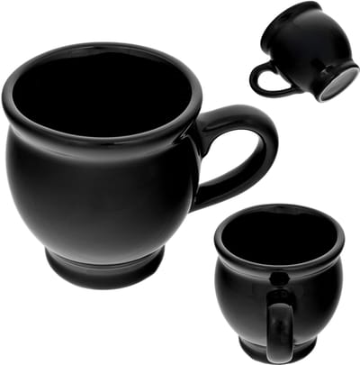 Mok van steengoed voor glühwein Lisle 250 ml zwart