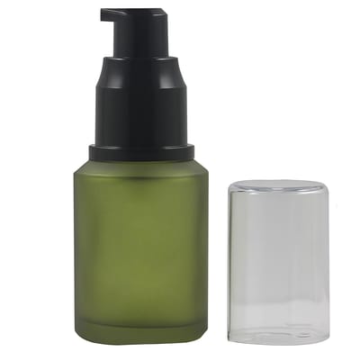 Dailygoods- Dispenserfles 60 ml - Glazen Dispenser - Milieuvriendelijk - Luchtdicht Deksel - Perfect voor Cosmetica - Elegant Ontwerp - Fles