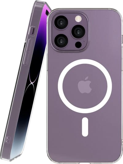 Hoesje Geschikt voor Apple iPhone 14 Pro Max | NEKIT Bare | 1.2MM Thin Case | Ultradun en Ultralicht Design | Verfijnde Bescherming | Compatibel met MagSafe / Qi2 | Transparant