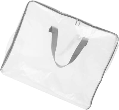 Herbruikbare Verhuisdoos - Opbergtas Kleding - Kleding Opbergen - Met Handvatten - 60x50x25cm - Transparant