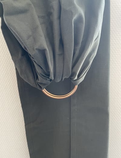 Ringsling Draagdoek Groen – Baby Draagdoek met Ringen – Comfortabele Draagzak Baby