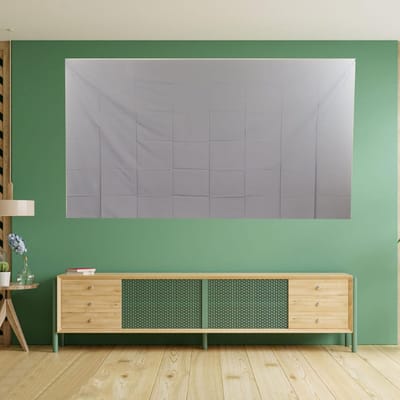 Projectorscherm 120 inch - Opvouwbaar HD scherm - Buitenfilms kijken - Rimpelvrij visueel effect - 16:9 formaat - Donkergrijs