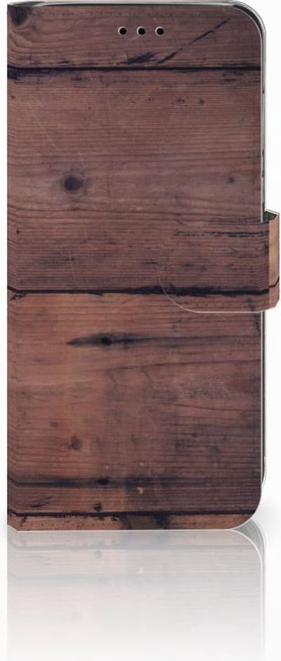 Huawei P20 Lite Book Style Case Old Wood