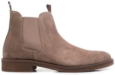Omnio auton chelsea boots heren taupe suède