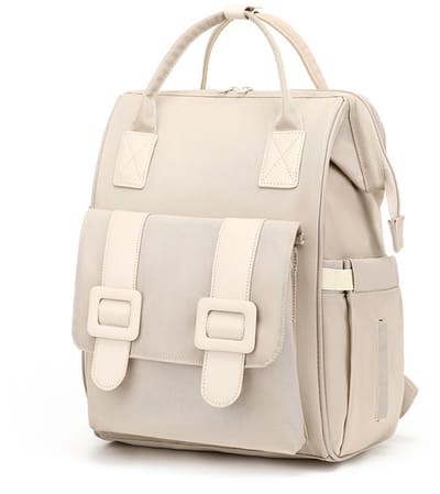 REDOM Rugzak Backpack - Mamatas Oplaadfunctie - Ruime Indeling - Met Haak - Geïsoleerd Thermovak - Reis School Rugzak - Licht Beige