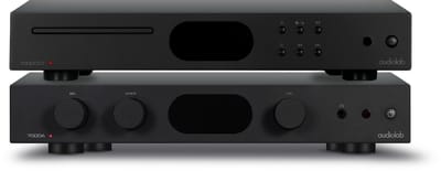 Audiolab 7000A met 7000CDT Hifi Stereo Set – Versterker Audio – CD Speler – 2x 110 W – met DAC & Phono – Voor CD, TV (HDMI ARC) & Streaming – Zwart
