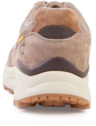 camel active Sneaker van nubuck en textielmix met comfortabele zool - Maat menswear-40 - Taupe
