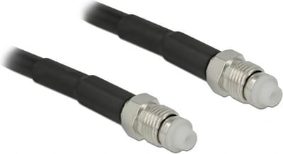 FME (v) - FME (v) kabel - LMR195 - 50 Ohm / zwart - 1 meter