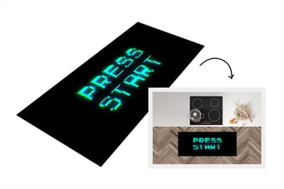 Keukenloper - Loper keuken - Gaming - Arcade - Start - 120x50 cm - Keukenloper vinyl