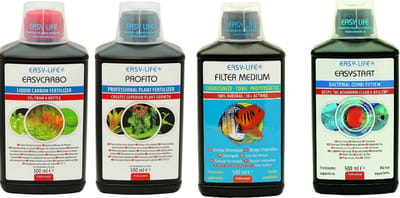 Easy Life - Easy Carbo + Profito + Filter Medium + Easystart - Optimaal Aquariumwater & Plantenvoeding - Combideal - 4x 500ml