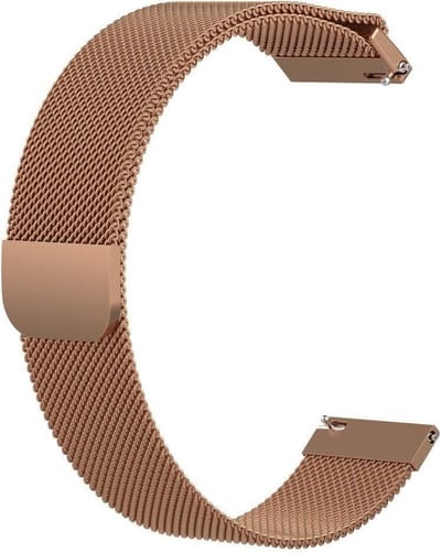 KELERINO. Milanees bandje geschikt voor Samsung Galaxy Watch (42mm) - Rose Goud