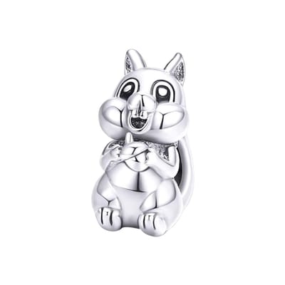 Eekhoorn bedel | bedels voor armband | squirrel bead | Zilverana | geschikt voor alle bekende merken | 925 zilver | moederdag