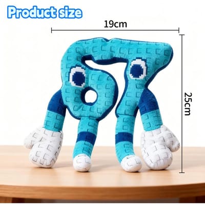 Steel Een Brainrot Knuffel 67 Schattig Anime Nee. 67 Brainrot Knuffels Spel Omringende Speelgoed Zacht Knuffeldier Speelgoed voor Kinderen Verjaardagscadeaus blue