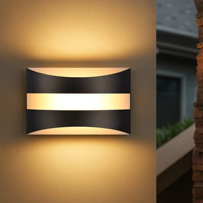 NETTLIFE LED wandlamp - binnen - zwart - modern - 5W - 3000K - trappenhuis wandlamp - industrieel