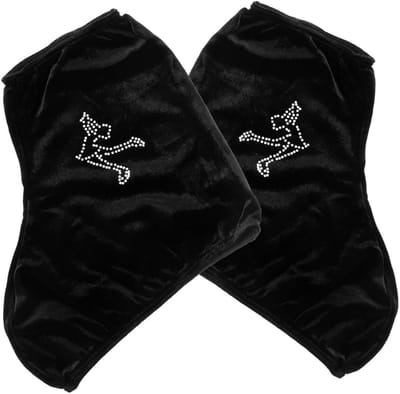 Schaats Covers - Schoen Beschermers - Slijtage Voorkomen - Elastisch Materiaal - 24.5 cm - Zwart
