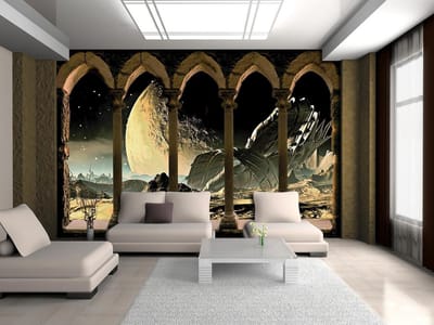 Crashed Spacecraft Photo Wallcovering