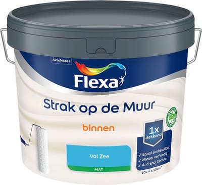 Flexa - Strak Op De Muur Binnen Mat - Vol Zee - Mengverf - 10 L