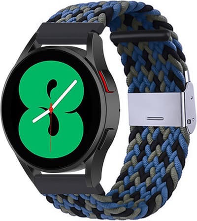 By Qubix - Braided nylon bandje - Camouflage - Geschikt voor Xiaomi Mi Watch / Geschikt voor Xiaomi Watch 2 / Geschikt voor Xiaomi Watch S1 / S2 / S3 / S4 (47mm)