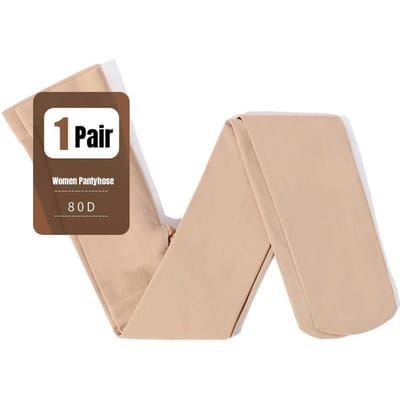 Hoge Taille Fluwelen Panty's Voor Vrouwen 80D Herfst Winter Warm Gevoerd Elastisch Slim Skinny Panty's Vrouw Medias Muslo 80D L beige
