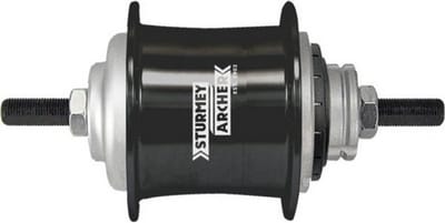 3-speed Sturmey Archer S-RF3 vrijloopnaaf - 36-gaats - Zwart
