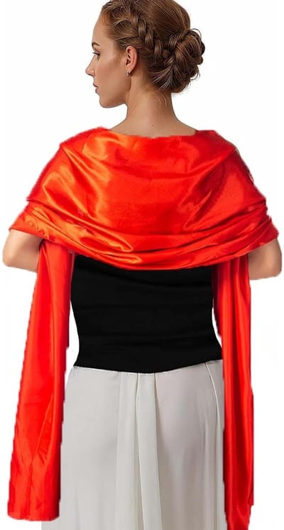 Elegante chiffon sjaal voor dames, comfortabel en huidvriendelijk, extra groot en breed voor bruiloften, avonddresses en ceremonies
