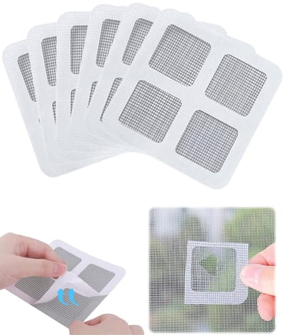 Dailygoods- Vliegenreparatieset - Vlieengaas - Insectennet - Reparatieband - Zelfklevend - Op maat te snijden 10 x 10 cm