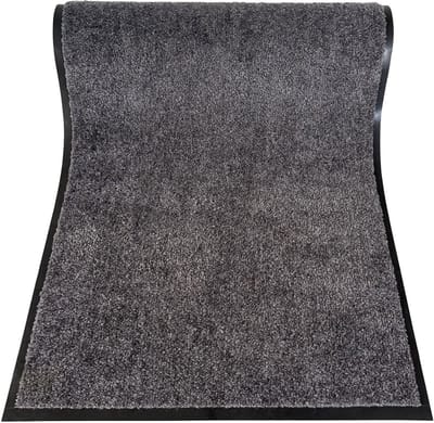 JYG Cleanwash grijs grote deurmat - 4 zijdenafwerking - 120x120cm