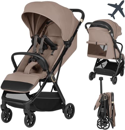 Lionelo Bess Ultra compacte Buggy - vanaf 6 maanden tot 22 kg – Kinderwagen - Lichtgewicht (7,5 kg) – Automatisch inklapbaar – XXL Kap met UPF 50+ – Magnetische 5-puntsgordel – Reisvriendelijk – Geveerde wielen – Mand & bekerhouder