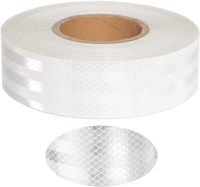 Famanu – Reflecterende tape 10 m x 5 cm – zelfklevend – hoge intensiteit voor fiets, auto en voertuigmarkering