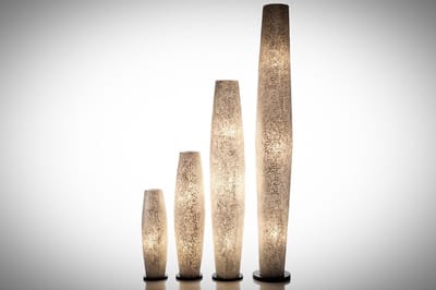 Staande lamp Handgemaakt Vloerlamp woonkamer slaapkamer Design Decoratie cone white capiz shell parelmoer schelp 150 cm