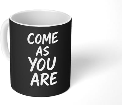 Mok - Koffiemok - Quote - Zwart - Simpel - Mokken - 350 ML - Beker - Koffiemokken - Theemok - Mok met Tekst