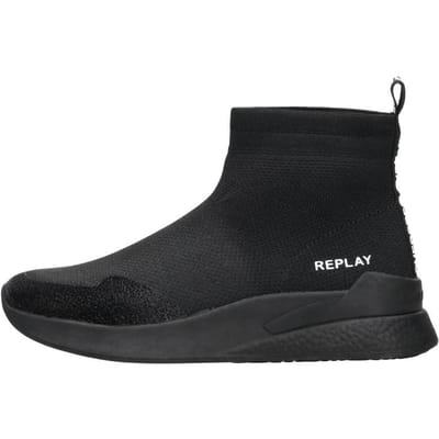 Replay Maze JR 3 Enkellaarsjes - Zwart - Maat 30