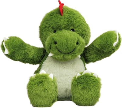 Welliebellies warmteknuffel dinosaurus 32 cm - opwarmknuffel geschikt voor oven en magnetron dino - magnetronknuffel - dinosaurus warmie