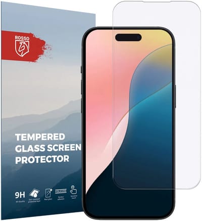 Rosso Screen Protector Geschikt voor Apple iPhone 16 Plus | 9H Tempered Glass | Glasplaatje | Beschermlaag | Beschermglas | 9H Hardheid
