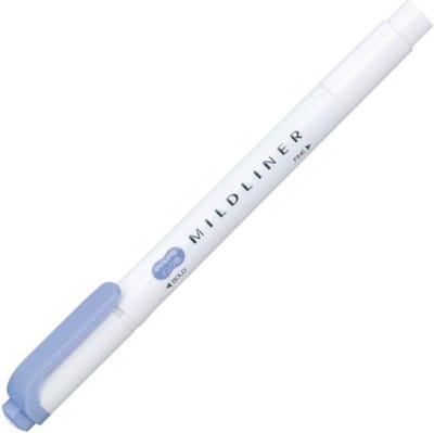 Zebra Mildliner Double-Sided Highlighter - Fine / Bold – Mild Dark Blue / WKT7-MDB