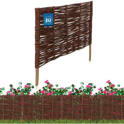 Wiklinowy Palisada - Tuinafscheiding - 60 x 40 cm - Natuurlijk - Weerbestendig
