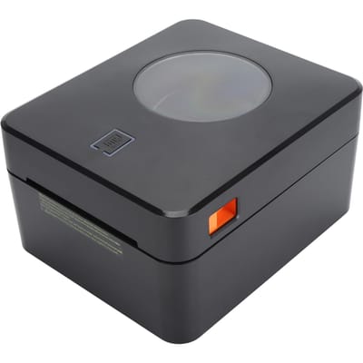 Imprimante d'étiquettes d'expédition thermique 4x6 pouces Sans fil Bluetooth Créateur d'étiquettes de bureau pour petite entreprise UK Plug gray