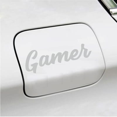 Bumpersticker - Gamer - 6 X 18 - Licht Grijs