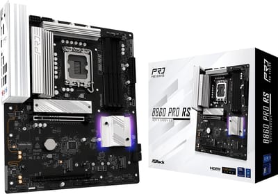 ASRock B860 Pro RS Moederbord - Intel B860 - Intel LGA1851 - DDR5 RAM - ATX