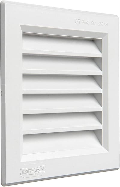Ventilatierooster Vierkant - Afzuigrooster Inbouw - Ventilatie Verbeteren - Kunststof ABS ASA - 140x140 mm - Wit
