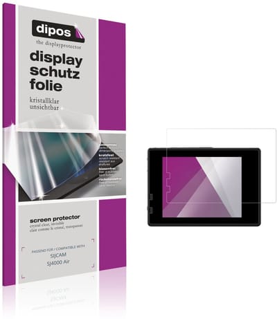 dipos – 4x Beschermfolie geschikt voor SIJCAM SJ4000 Air | Krasbestendige & heldere Screenprotector Ultra-Thin