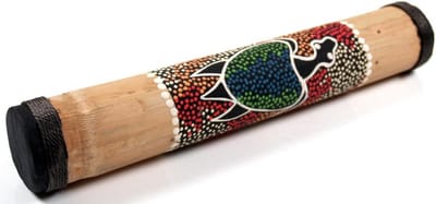 Kleine Regenmaker - Bamboe Instrument - Muziek Maken - Handgemaakt Decoratie - 80 cm - Bruin