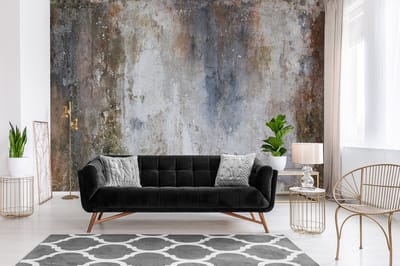 Fotobehang - Vliesbehang - Achtergrond - Beton - Roest - Industrieelbehang (368 x 254 cm)