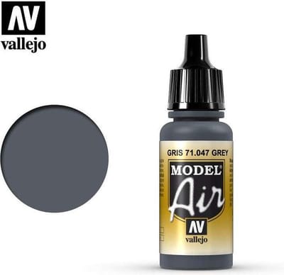 Vallejo Hobbyverf Acrylverf - 71047 Model Air US Grey - Acryl Verf flesje - 17 ml
