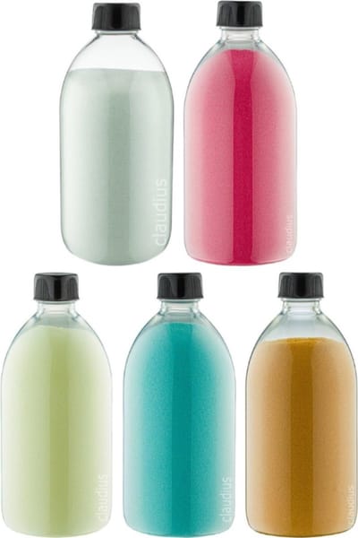 Scrubzout - 650 gram - set van 5 verschillende geuren - Aluminium Dop - Zen Moment, Hamam, Appel-Kaneel, Eucalyptus en Fruity Melon - Hydraterende Lichaamsscrub - Cadeau
