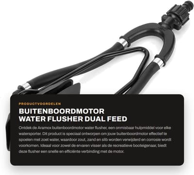 Dailygoods- Buitenboordmotor Water Flusher - Dubbele Voeding - Rubber Hoes - Marine Motor Onderdelen - Hoge Prestaties - Corrosiebescherming - Motorflusher
